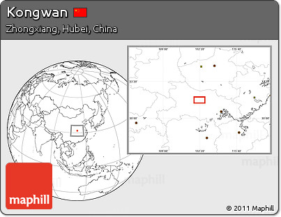 Blank Location Map of Kongwan