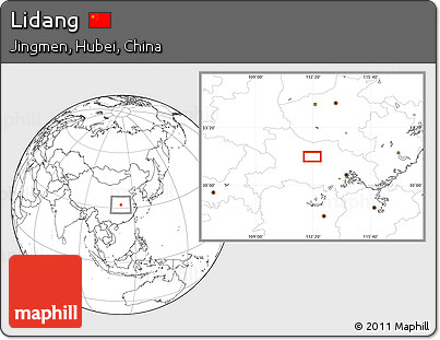 Blank Location Map of Lidang