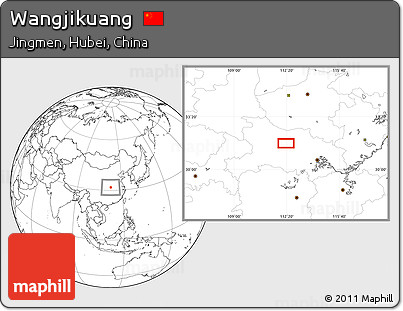 Blank Location Map of Wangjikuang