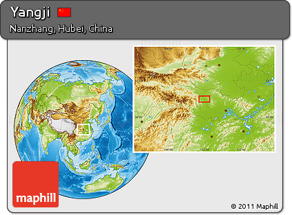 Physical Location Map of Yangji
