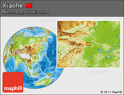 Physical Location Map of Xiaohe