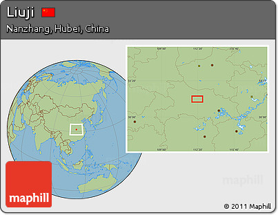 Savanna Style Location Map of Liuji