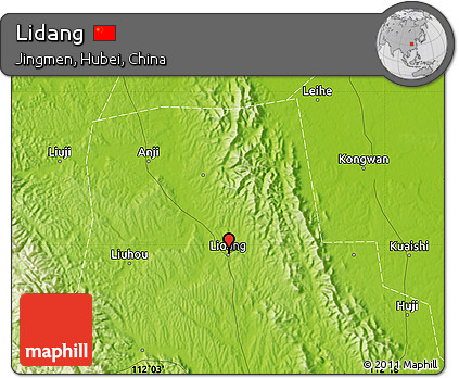 Physical Map of Lidang