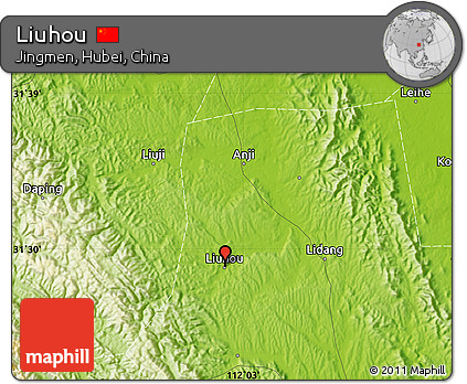 Physical Map of Liuhou