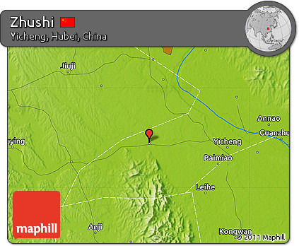 Physical Map of Zhushi