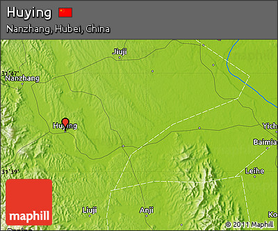 Physical Map of Huying