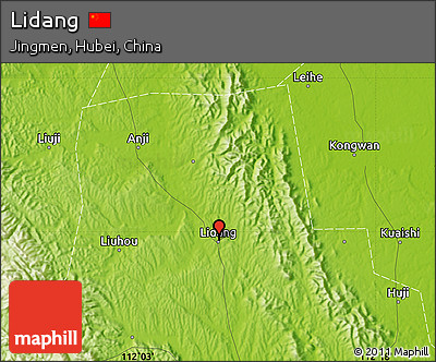 Physical Map of Lidang