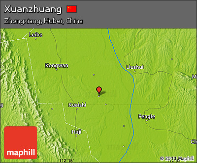 Physical Map of Xuanzhuang