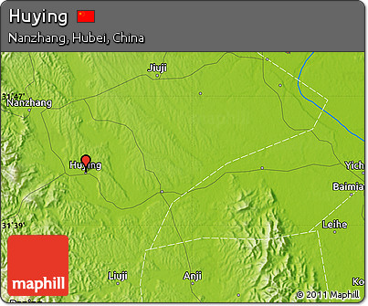 Physical Map of Huying