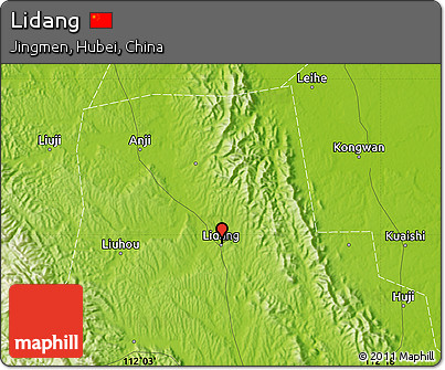 Physical Map of Lidang