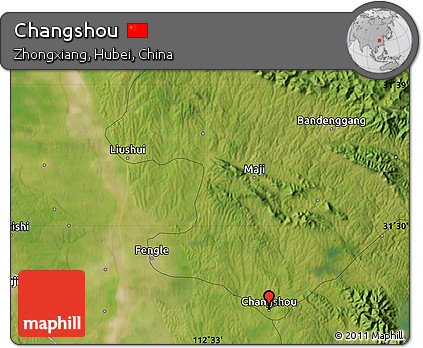 Satellite Map of Changshou