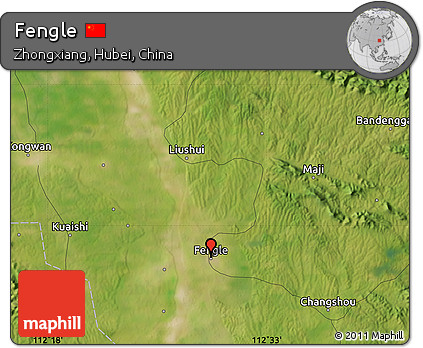 Satellite Map of Fengle