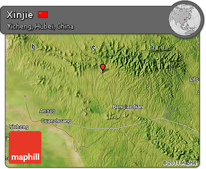 Satellite Map of Xinjie
