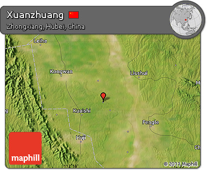 Satellite Map of Xuanzhuang