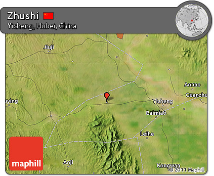 Satellite Map of Zhushi