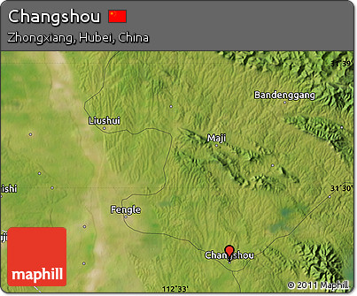 Satellite Map of Changshou