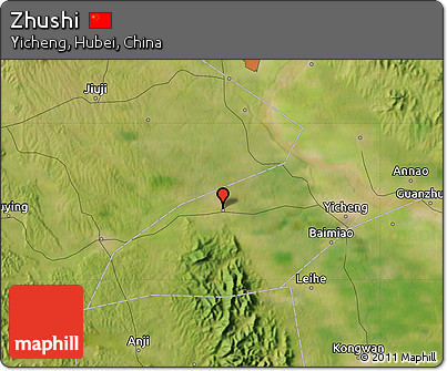 Satellite Map of Zhushi