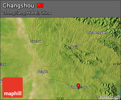 Satellite Map of Changshou