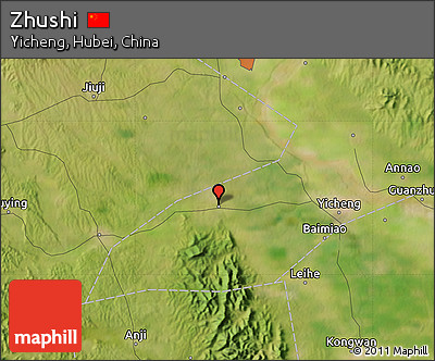 Satellite Map of Zhushi