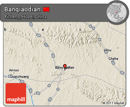 Shaded Relief Map of Banqiaodian