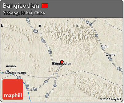 Shaded Relief Map of Banqiaodian