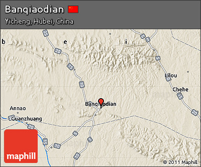Shaded Relief Map of Banqiaodian