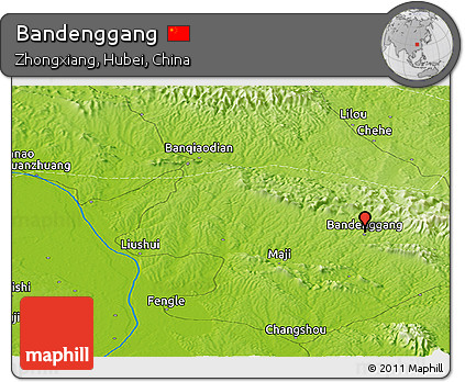 Physical Panoramic Map of Bandenggang