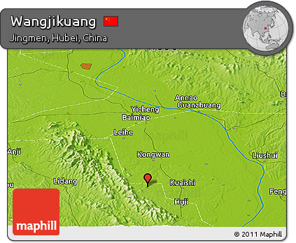 Physical Panoramic Map of Wangjikuang