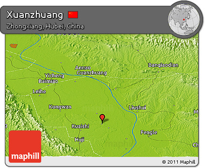 Physical Panoramic Map of Xuanzhuang