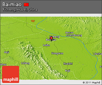 Physical Panoramic Map of Baimiao