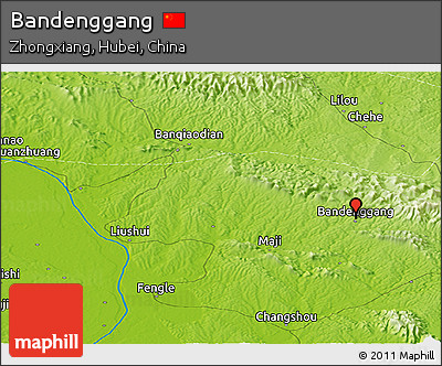Physical Panoramic Map of Bandenggang