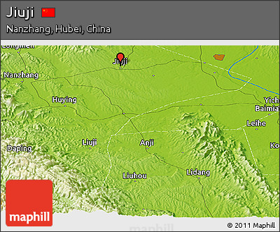 Physical Panoramic Map of Jiuji