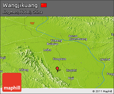 Physical Panoramic Map of Wangjikuang