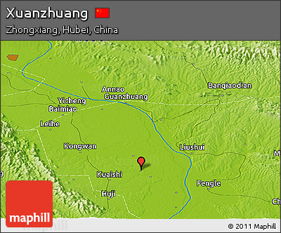 Physical Panoramic Map of Xuanzhuang