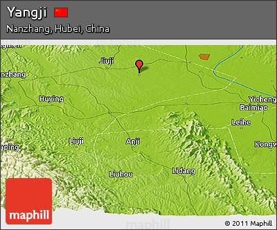 Physical Panoramic Map of Yangji