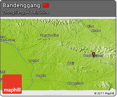 Physical Panoramic Map of Bandenggang