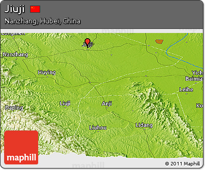 Physical Panoramic Map of Jiuji