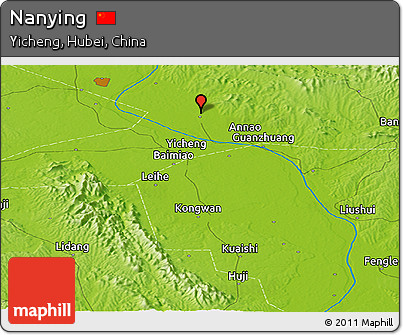 Physical Panoramic Map of Nanying