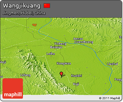 Physical Panoramic Map of Wangjikuang