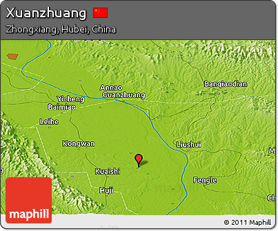 Physical Panoramic Map of Xuanzhuang