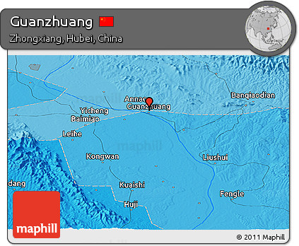 Political Panoramic Map of Guanzhuang