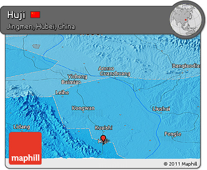 Political Panoramic Map of Huji