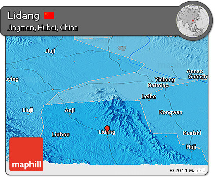 Political Panoramic Map of Lidang