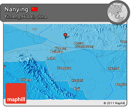 Political Panoramic Map of Nanying
