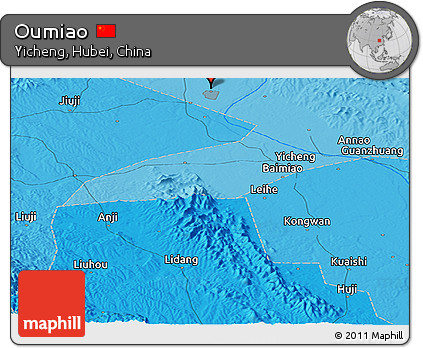 Political Panoramic Map of Oumiao