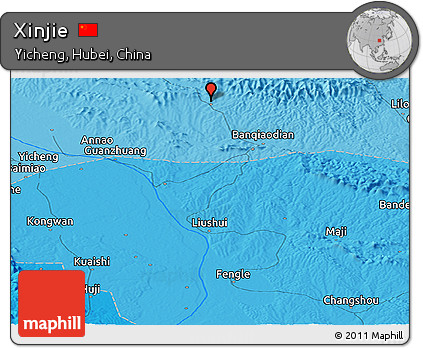 Political Panoramic Map of Xinjie