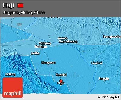 Political Panoramic Map of Huji
