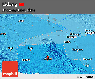 Political Panoramic Map of Lidang