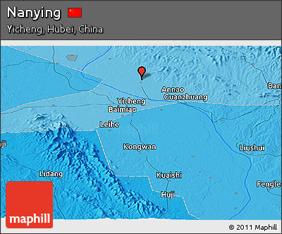Political Panoramic Map of Nanying