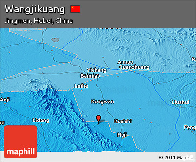 Political Panoramic Map of Wangjikuang